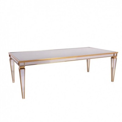 Factory Direct Wedding Banquet Dining Table Gold Event