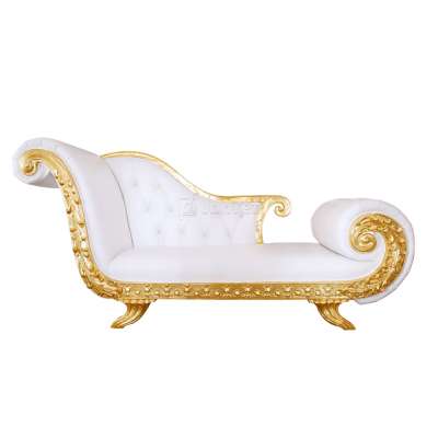 High Quality Wood White Chaise Lounge Wedding