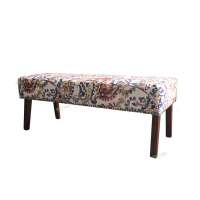 2020 New Trend Modern Design Floral fabric wooden bed end bench