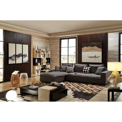 New model modern designer gray fabric sofa set designs