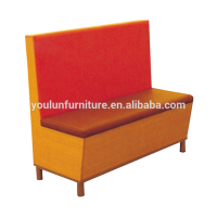 Pu Leather Wooden Restaurant Bench Seat