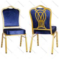 Wholesale customized stacking metal hotel restaurant wedding banquet chair