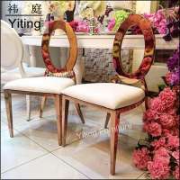 Custom gold stainless steel wedding banquet chair for sale